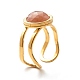 Natural Mixed Gemstone Cuff Ring US-RJEW-JR00365-7