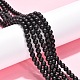 Synthetic Black Stone Beads Strands US-G-G508-6MM-6