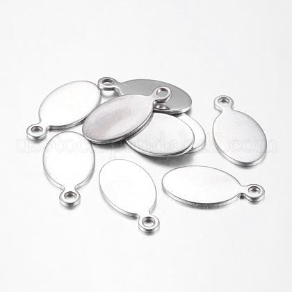 201 Stainless Steel Stamping Blank Tag Pendants US-STAS-Q109-1