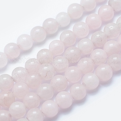 Natural Rose Quartz Beads Strands US-G-K287-08-8mm-1