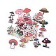 50Pcs Cartoon Mushroom Paper Sticker Label Set US-DIY-G066-09-1