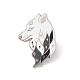 Wolf Enamel Pin US-JEWB-D012-21-1