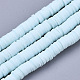 Handmade Polymer Clay Beads Strands US-CLAY-R089-6mm-032-1