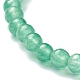 Natural Green Aventurine Beaded Stretch Bracelets US-BJEW-D446-A-34-3