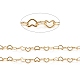 Brass Heart Link Chains US-CHC-D026-15A-G-1
