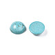 Craft Findings Dyed Synthetic Turquoise Gemstone Flat Back Dome Cabochons US-TURQ-S266-6mm-01-3