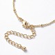 Long-Lasting Plated Brass Cable Chain Necklaces US-NJEW-K112-09G-NF-5
