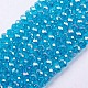 Electroplate Glass Beads Strands US-GR6MMY-20AB-1