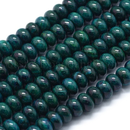 Dyed Natural Chrysocolla Beads Strands US-G-E507-12A-8mm-1