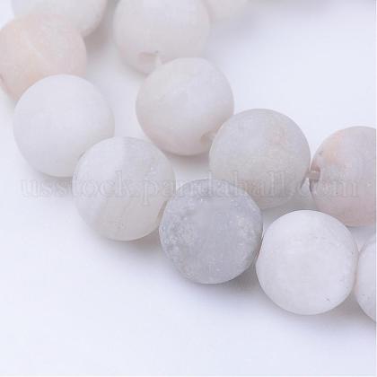 Natural Agate Beads Strands US-G-Q462-10mm-09-1