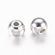 Silver Color Plated Tibetan Style Round Spacer Beads US-X-LF1078Y-S-2