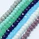 Faceted Rondelle Glass Beads Strands US-GLAA-I033-4mm-M-2