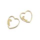 Brass Huggie Hoop Earrings US-EJEW-BB35713-5