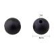 PandaHall Elite Grade A Round Frosted Natural Black Agate Beads Strands US-G-PH0006-04-4
