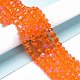 Electroplate Glass Beads Strands US-EGLA-A034-T8mm-L07-4