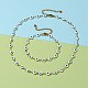 Evil Eye 304 Stainless Steel Enamel Link Chains Bracelets & Necklaces Jewelry Sets US-SJEW-JS01152-9