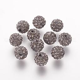 Polymer Clay Rhinestone Beads US-RB-K050-8mm-C14