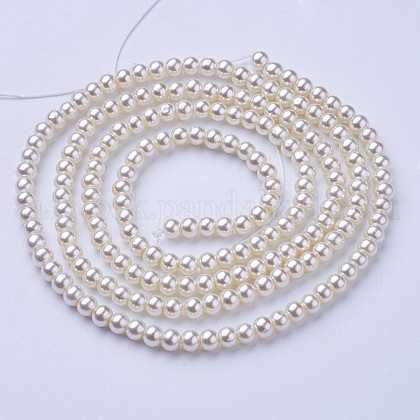 Glass Pearl Beads Strands US-HY-4D-B02-1-1