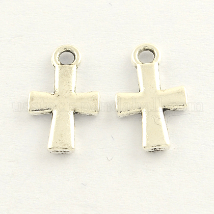 Tibetan Style Zinc Alloy Cross Charms US-TIBEP-R332-44-1