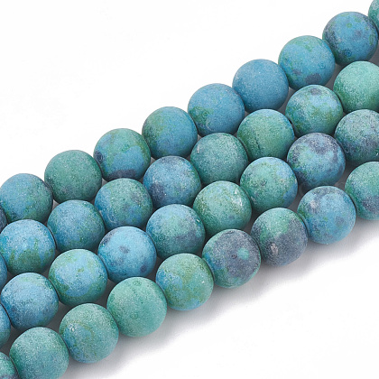 Synthetic Chrysocolla Beads Strands US-G-T106-194-1