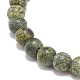 Gemstone Round & Alloy Sea Turtle Beaded Stretch Bracelet for Women US-BJEW-JB08579-7