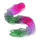 Transparent Painted Glass Beads Strands&nbsp;US-DGLA-A034-T6mm-A06-1