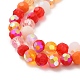 Electroplate Glass Beads Strands US-EGLA-P048-A04-3