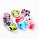 Mixed Color Heart Handmade Lampwork Dots Beads for Mother's Day Gift Making US-X-D211-2