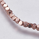 Electroplate Non-magnetic Synthetic Hematite Bead Strands US-G-K237-08-3