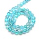 Synthetic Moonstone Beads Strands US-G-F142-6mm-03-2