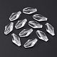Transparent Clear Acrylic Faceted Teardrop Beads US-X-TACR-S078-01-2