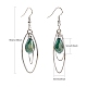 Trendy Glass Teardrop Dangle Earrings US-EJEW-JE00529-3