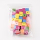 14MM Mixed Color Cube Natural Wood Beads US-X-TB115Y-5