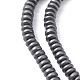 Matte Style Electroplate Non-magnetic Synthetic Hematite Beads Strands US-G-M007-77-3