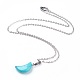 Natural & Synthetic Gemstone Pendant Necklaces US-NJEW-JN02161-2