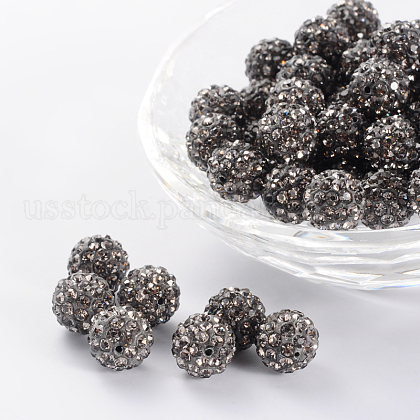 Pave Disco Ball Beads US-RB-H258-10MM-215-1