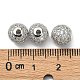 CZ Brass Micro Pave Grade AAA Clear Color Cubic Zirconia Round Beads US-KK-O065-8mm-05P-NR-2