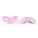 Spray Painted Transparent Glass Beads&nbsp;US-GLAA-T022-27D-3