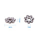 Tibetan Style Alloy Daisy Spacer Beads US-X-LF1022Y-NF-3