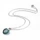 Natural & Synthetic Gemstone Pendant Necklaces US-NJEW-JN02162-2