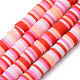 Handmade Polymer Clay Beads Strands US-CLAY-R089-6mm-104-1