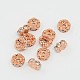 Brass Rhinestone Spacer Beads US-RB-A014-L8mm-01RG-NF-1