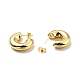 Rack Plating Brass C-shape Stud Earrings US-EJEW-G288-32D-G-2