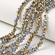 Electroplate Glass Beads Strands US-EGLA-A034-J8mm-O06-1