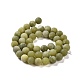 Round Frosted Natural TaiWan Jade Bead Strands US-G-M248-8mm-02-9