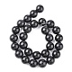 Natural Obsidian Beads Strands US-G-G099-14mm-24-3