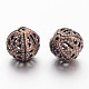 Iron Filigree Beads US-E589Y-NFR-2