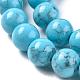 Synethetic Turquoise Beads Strands US-TURQ-H063-8mm-1-3
