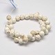 Round Natural Magnesite Beads Strands US-G-M138-42-A-2