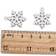 Snowflake Alloy Enamel Pendants US-ENAM-R041-34-2